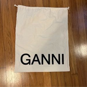 NEW! Ganni Beige Dust Bag - 15.5" x 19"